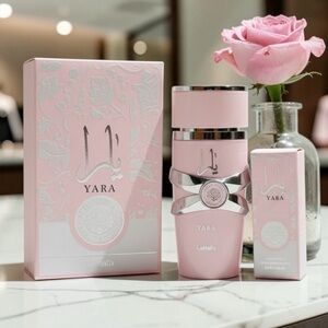 Lattafa Yara Pink Eau de Parfum Spray 3.4 NIB and Perfume Oil NIB